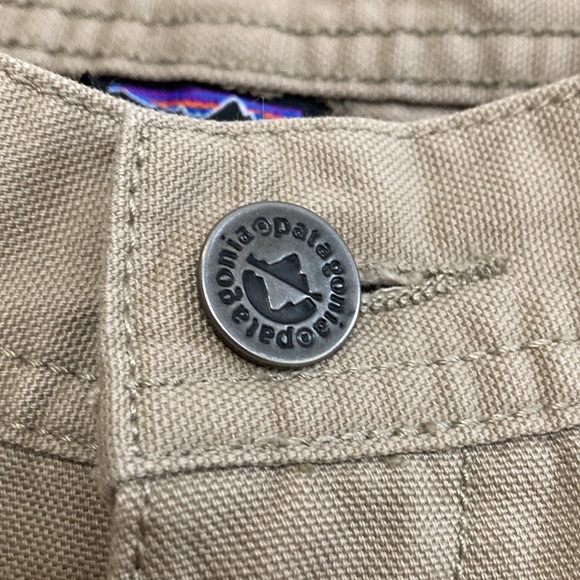 Patagonia Pants Mens 32 x 29 Beige Straight Leg Organic Cotton Canvas Workwear - Picture 10 of 13